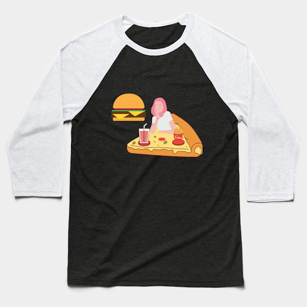 Food Baseball T-Shirt by Rowalyn Keith